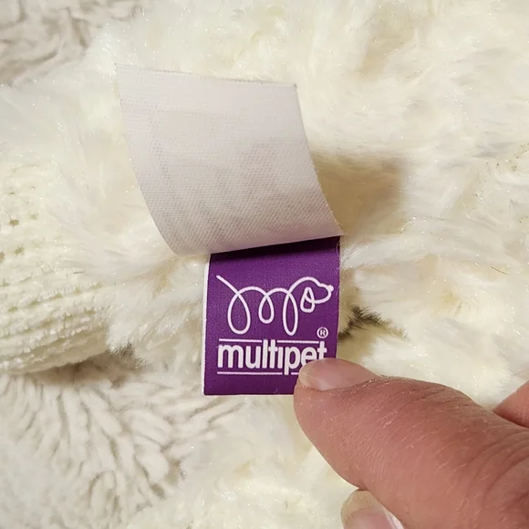 Lamb Chop Dreamworks Multipet Squeaky Dog Toy 11' Rainbow Plaid  Paws And Ears - Picture 7 of 8